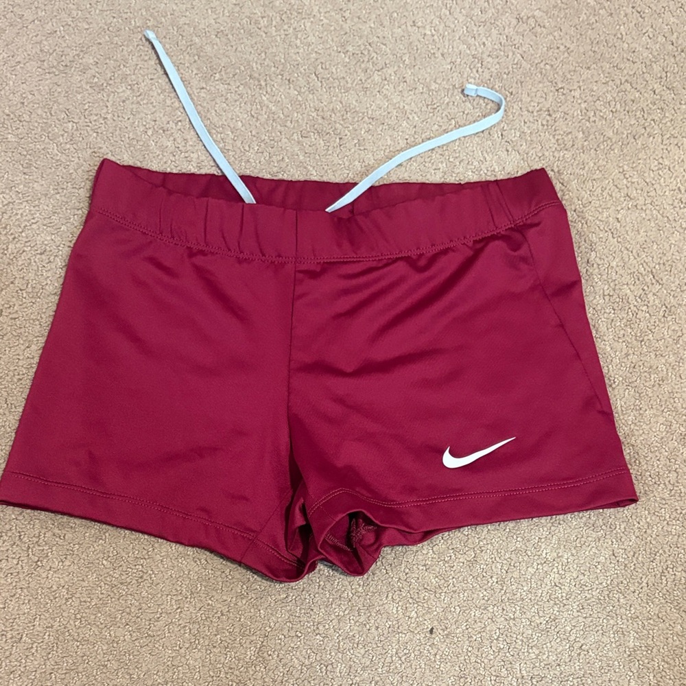 Nike Women's Burgundy Athletic Shorts